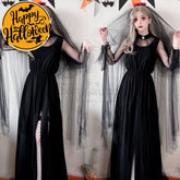 【In Stock】Halloween Cosplay The Ghost Bride Angel And Devil Long Dress Vampire Stage